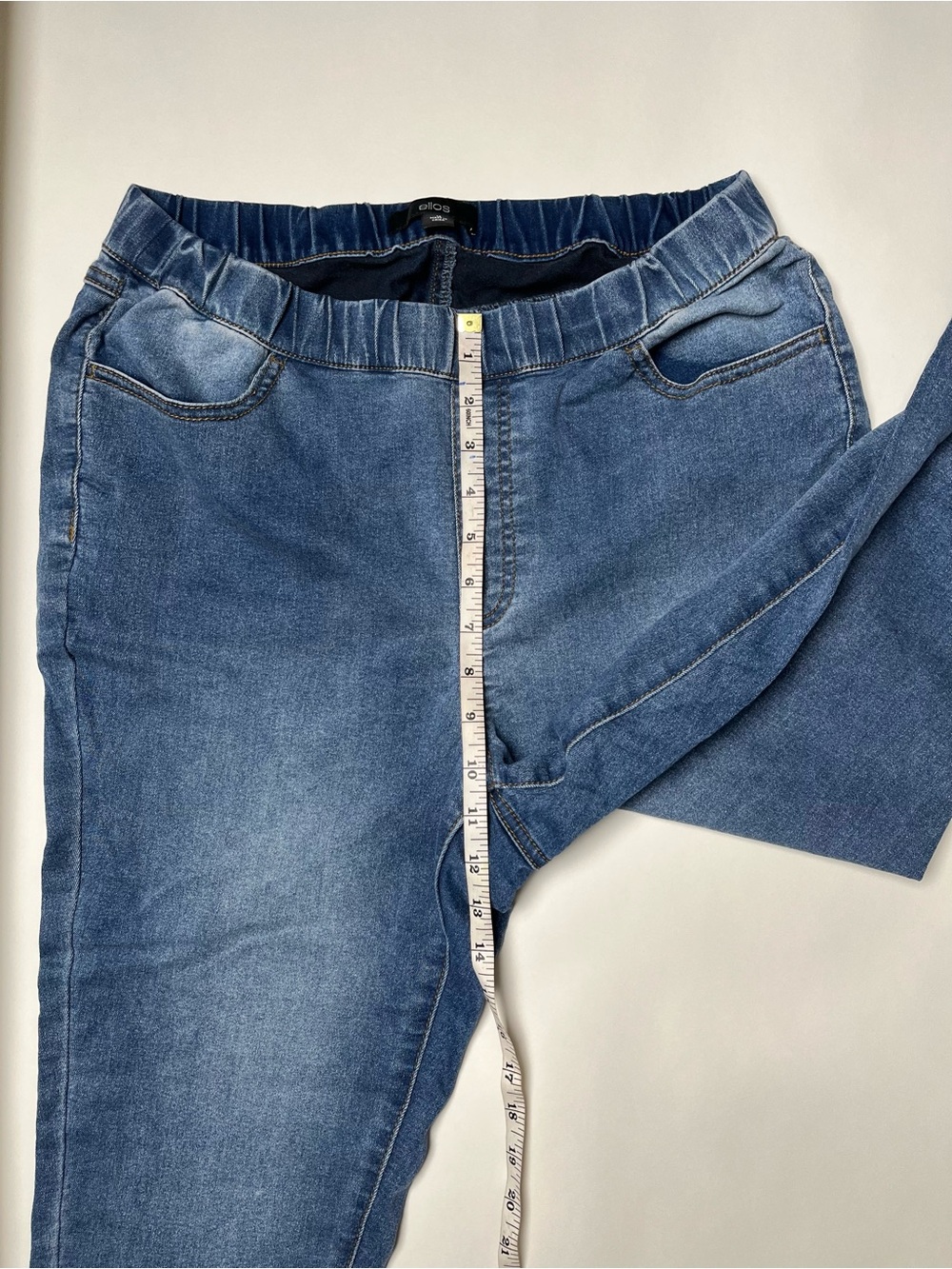 Ellos Blue Elastic Waist Skinny Jeans - Picture 8 of 9